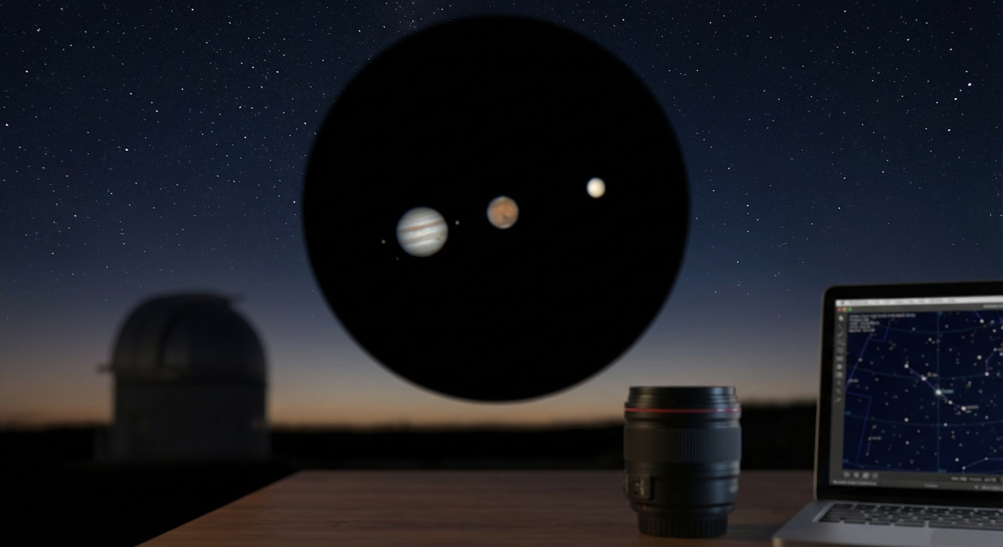 How Planetary Alignments Actually Look Through a Backyard Telescope