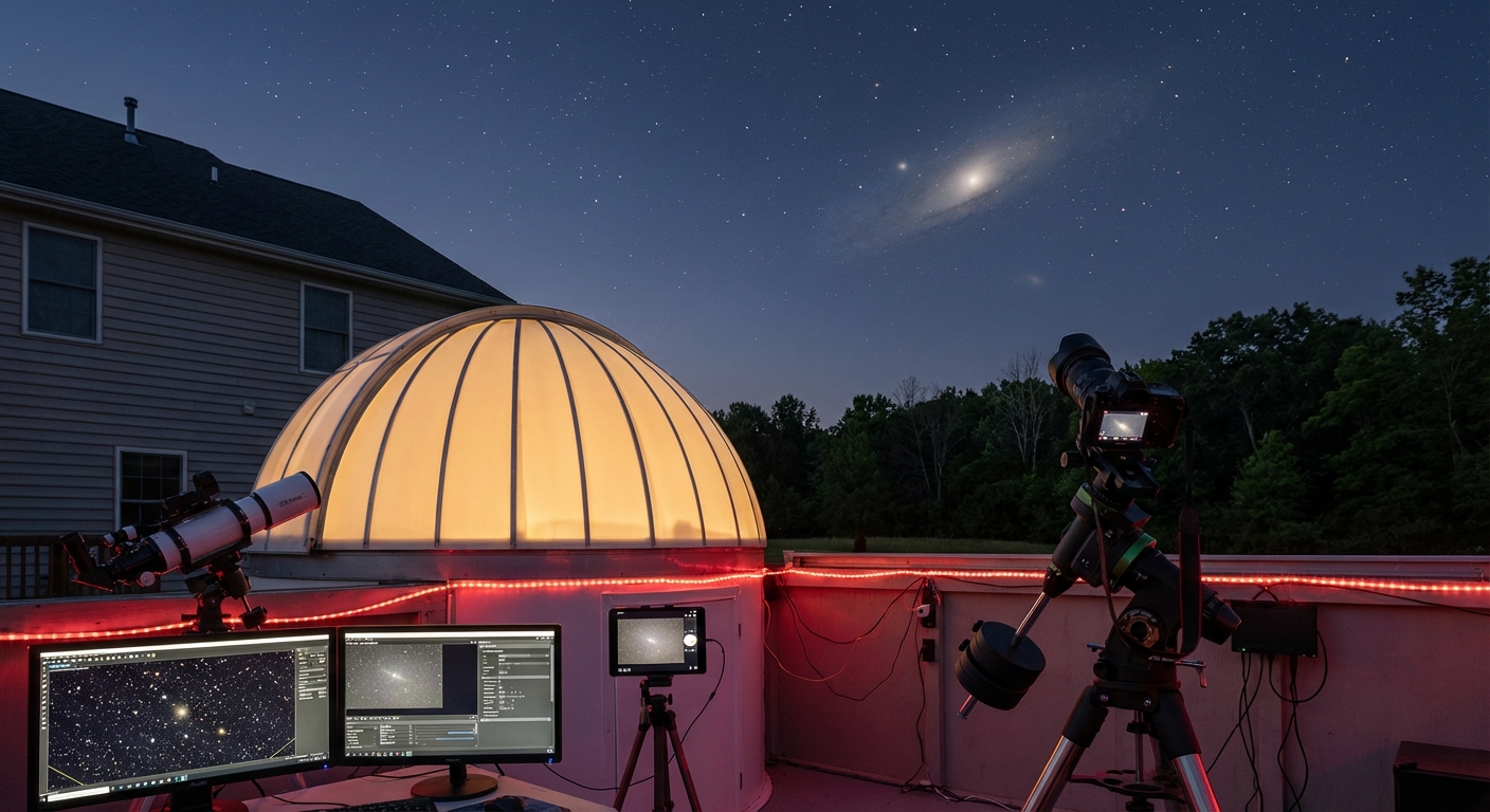 How to Photograph the Andromeda Galaxy from a Suburban Backyard Observatory