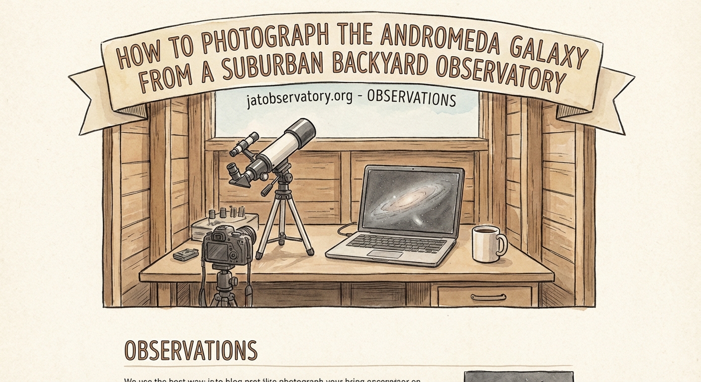 How to Photograph the Andromeda Galaxy from a Suburban Backyard Observatory — 1