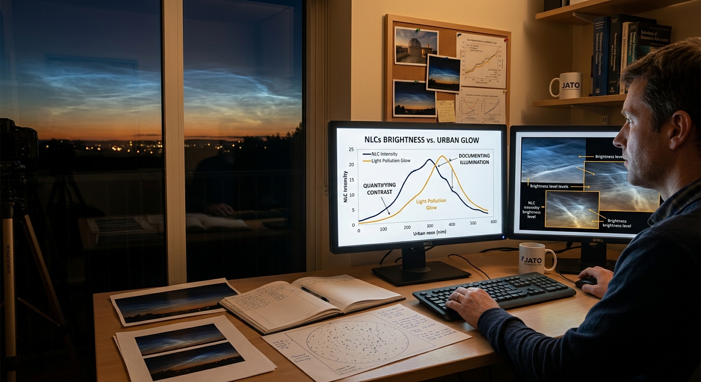 When Light Pollution Actually Helped: Documenting Noctilucent Clouds from Our Observatory - Illustration 1