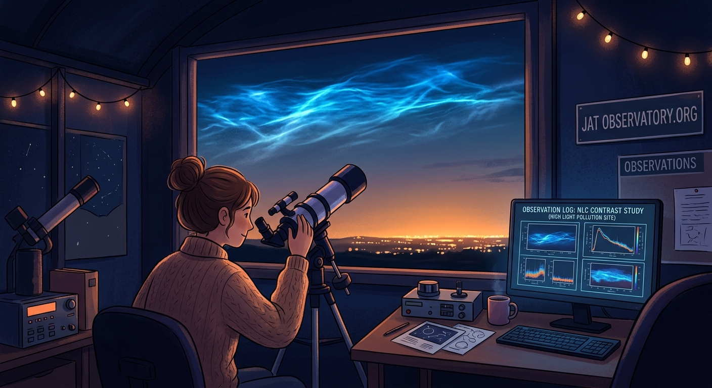 When Light Pollution Actually Helped: Documenting Noctilucent Clouds from Our Observatory - Illustration 4