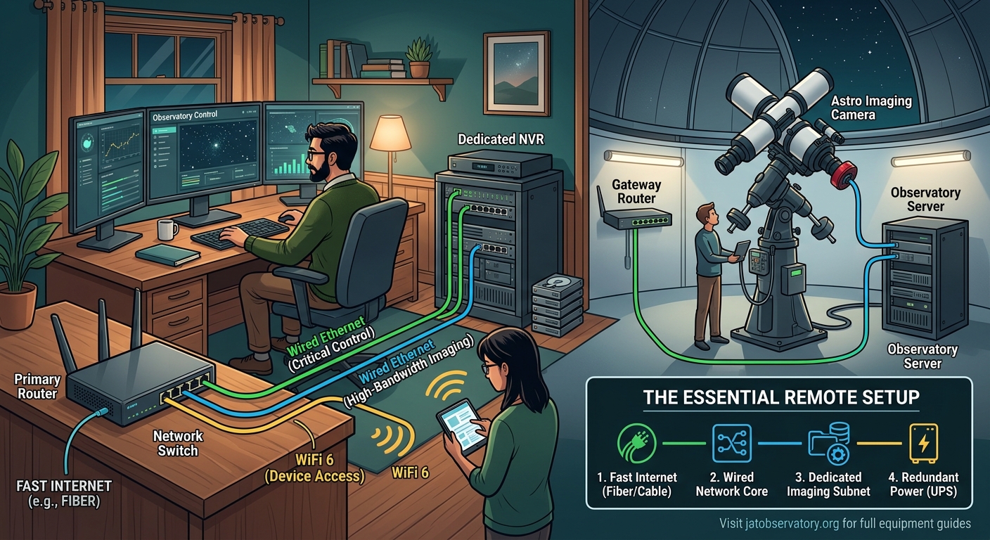 What Network Setup Do You Actually Need for Remote Sky Monitoring? - Illustration 1