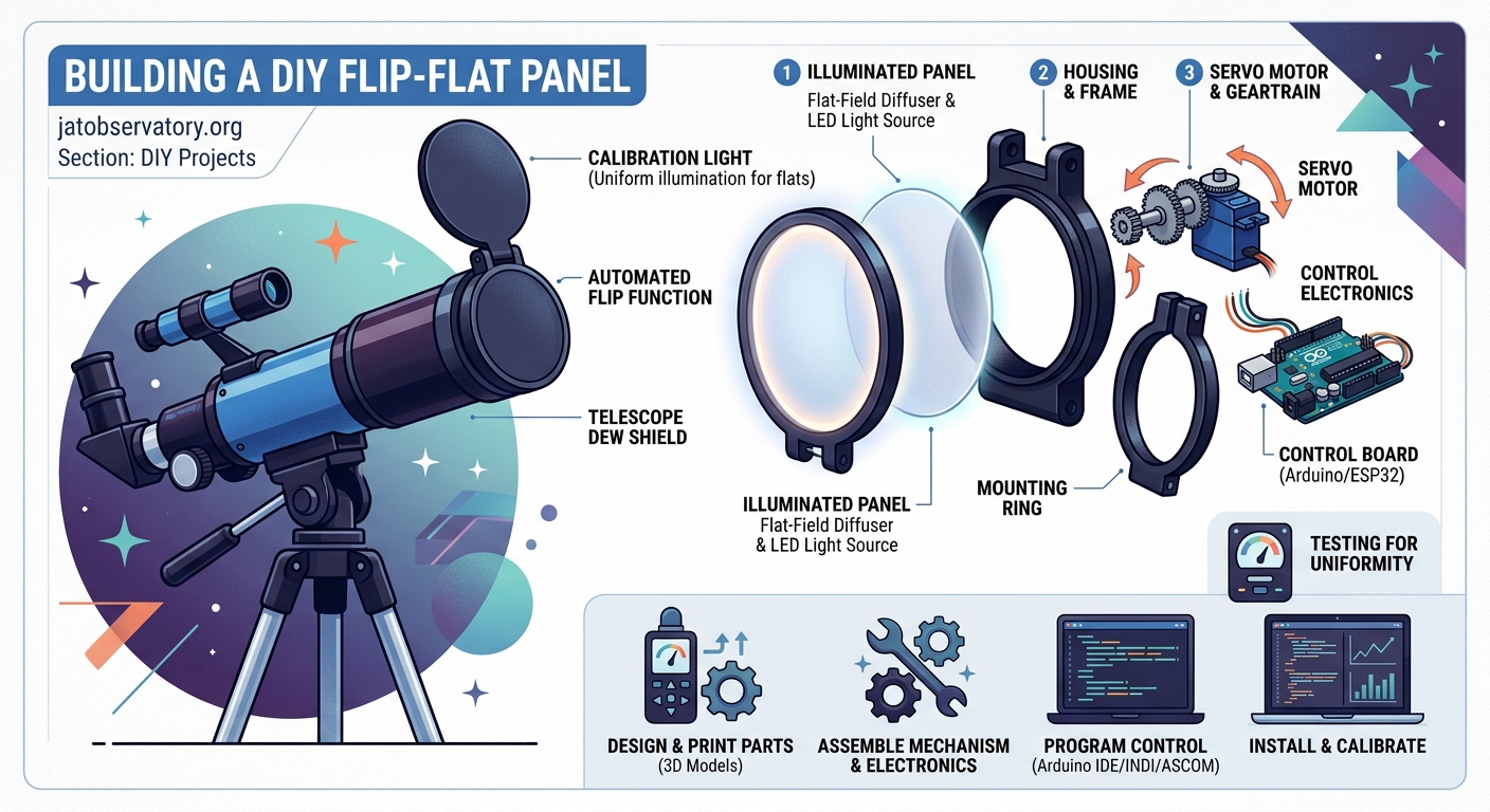 Can You Really Build a Flip-Flat Panel for Telescope Calibration? - Illustration 1