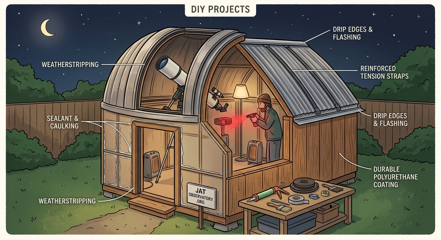 Weatherproofing Your Backyard Observatory on a Hobbyist Budget - Illustration 1