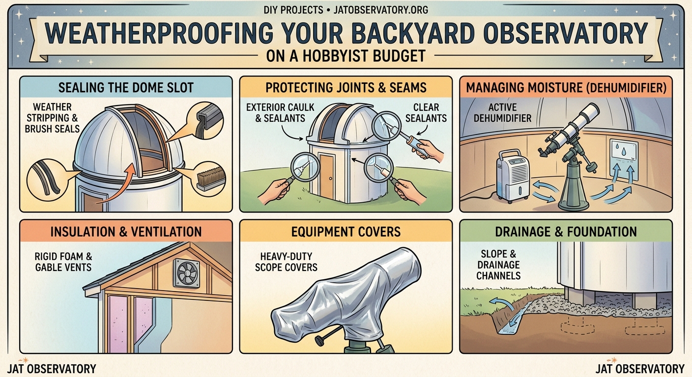Weatherproofing Your Backyard Observatory on a Hobbyist Budget - Illustration 2