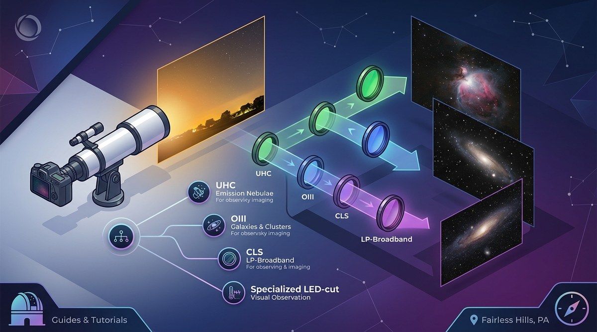 What Light Pollution Filter Should You Actually Use? A Decision Framework